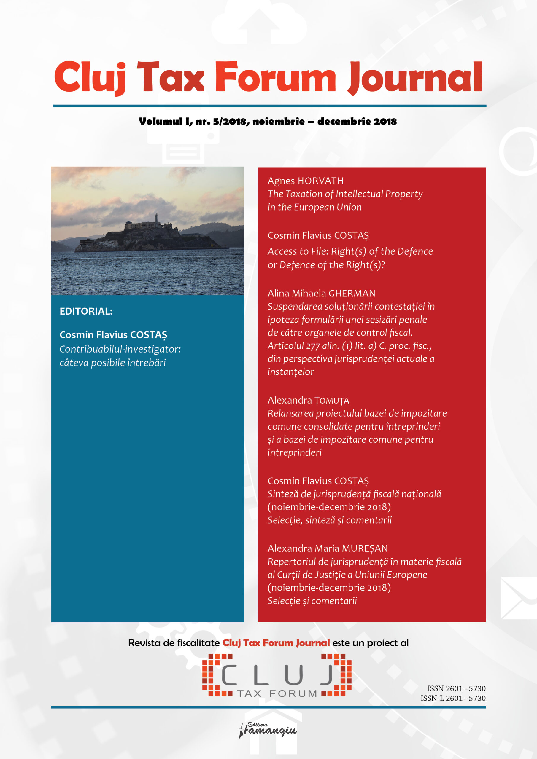 Cluj Tax Forum Journal 5_2018